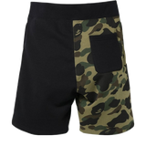 A Bathing Ape Shark Sweat Shorts - Black/Camo