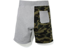 A Bathing Ape Shark Sweat Shorts - Gray/Green Camo