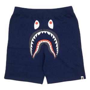 A Bathing Ape Shark Sweat Shorts - Navy