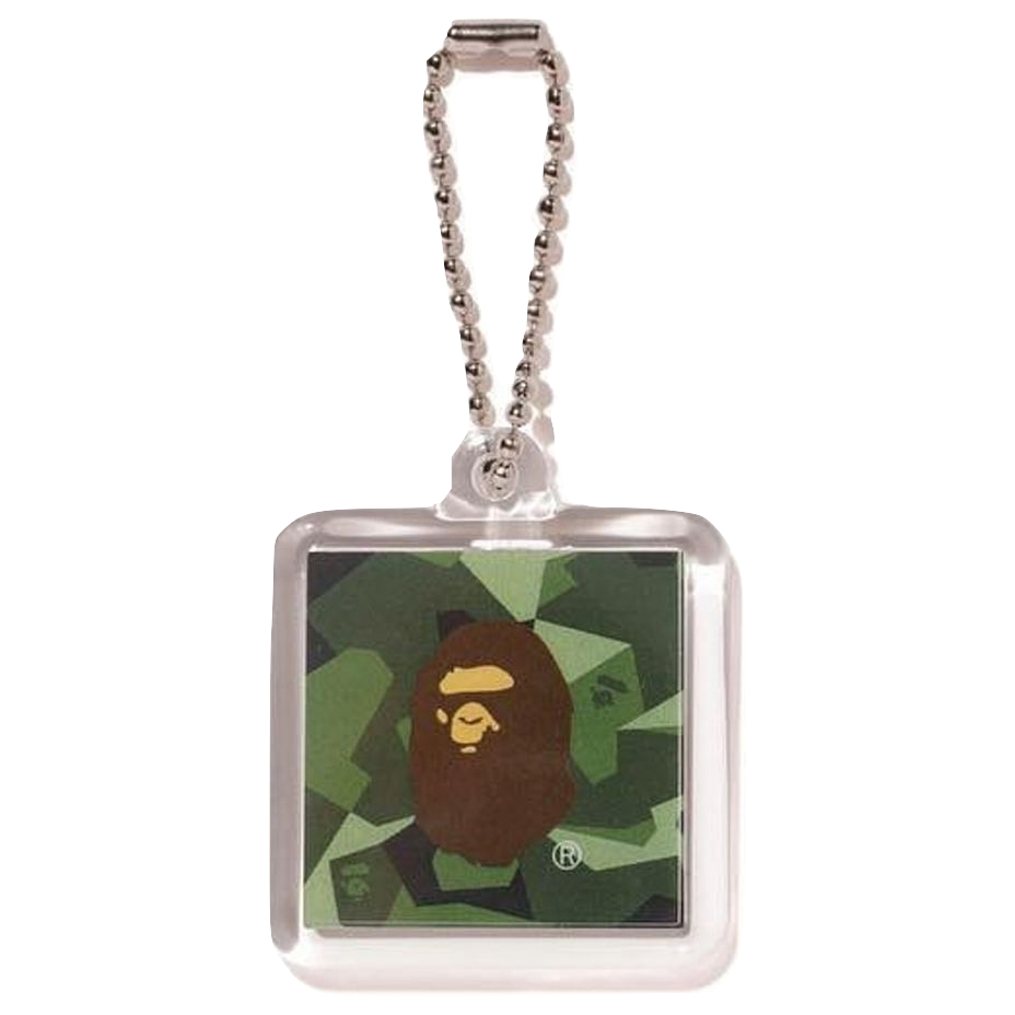 A Bathing Ape Splinter Camo Keychain - Olive