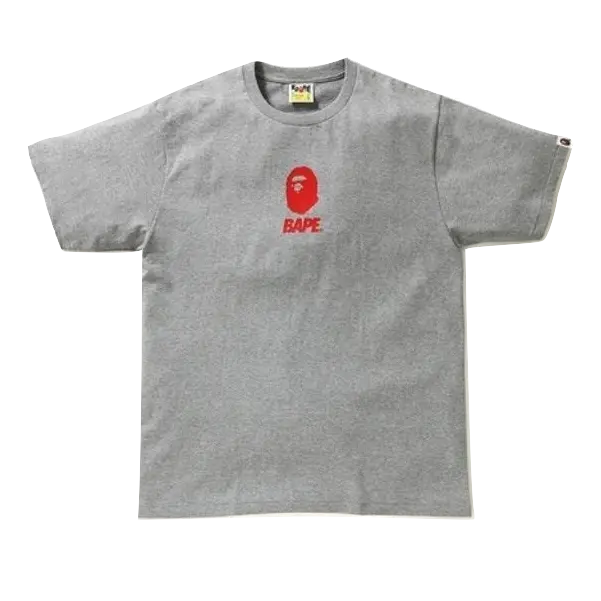 A Bathing Ape Rubber Soldier Tee - Gray Bape
