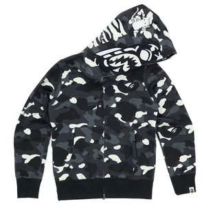 A Bathing Ape Ultimate City Camo Tiger Full Zip Jacket - Black - Used