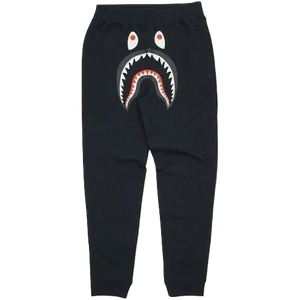A Bathing Ape WGM Shark Slim Sweatpants - Black - Used Bape