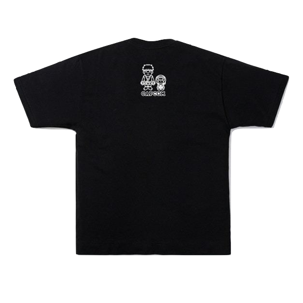 A Bathing Ape X Capcom Milo Street Fighter 2 Tee 2 - Black - Used Bape