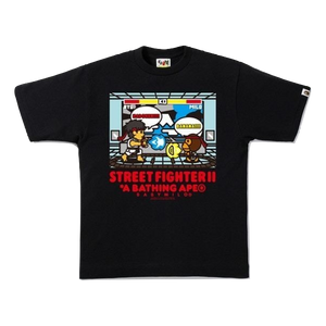 A Bathing Ape X Capcom Milo Street Fighter 2 Tee 2 - Black - Used Bape