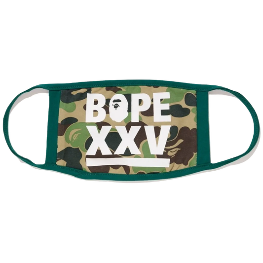 A Bathing Ape XXV ABC Face Mask - Green Bape