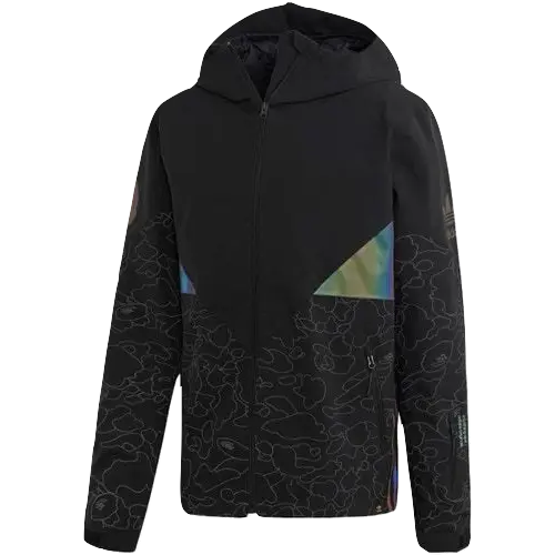 A Bathing Ape x Adidas Snow Jacket - Black - Used Bape