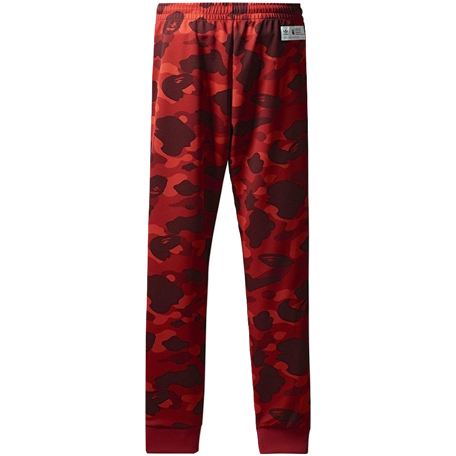 Bape x Adidas Track Pants - Red
