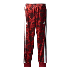 Bape x Adidas Track Pants Red Grails SF