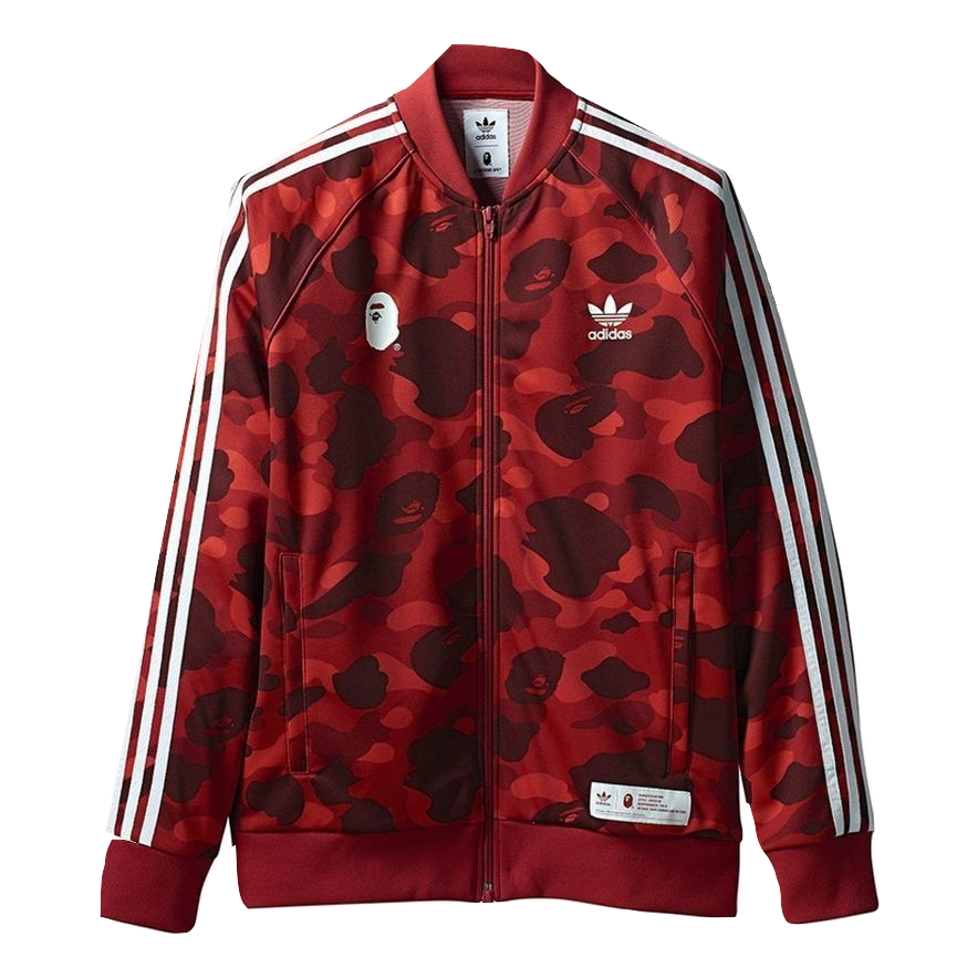 Bape x Adidas Track Top - Red