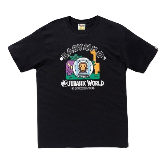 A Bathing Ape x Jurassic World Baby Milo Gyrosphere Tee - Black - Used Bape