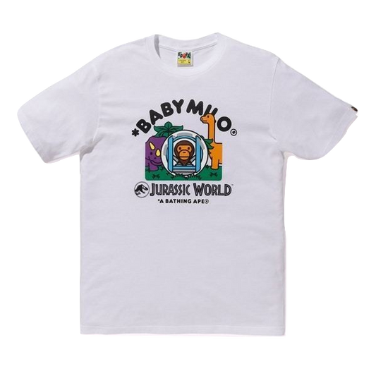 A Bathing Ape x Jurassic World Baby Milo Gyrosphere Tee - White - Used Bape