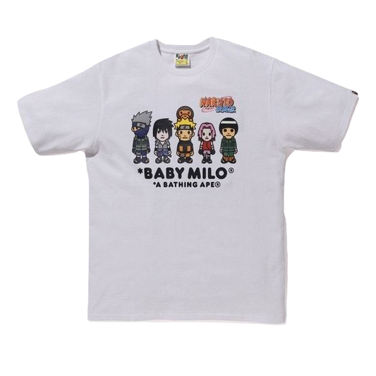 A Bathing Ape x Naruto Milo #3 Tee - White Bape
