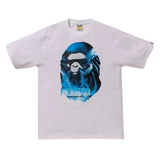 A Bathing Ape x Predator Ape Head Tee - White Bape