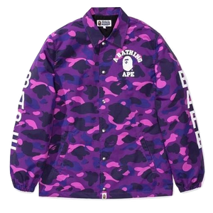 A Bathing Ape Color Camo Coach Jacket - Purple