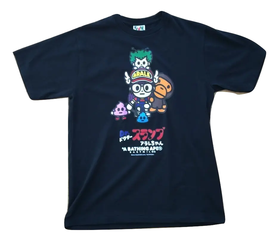 A Bating Ape x Dr Slump Tee Bape