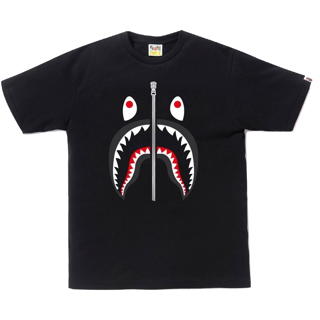 A Bathing Ape Shark Tee - Black