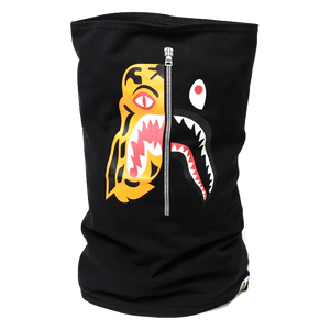 Bape Tiger/Shark Neck Warmer - Black
