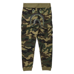Bape X Undefeated Woodland Camo Shark Slim Pants