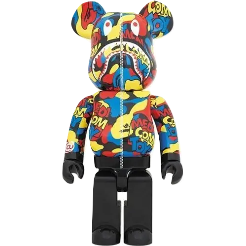 A Bathing Ape x Bearbrick Medicom Toy 100% - Multi Bape