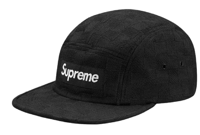 Supreme Checker Weave Camp Cap