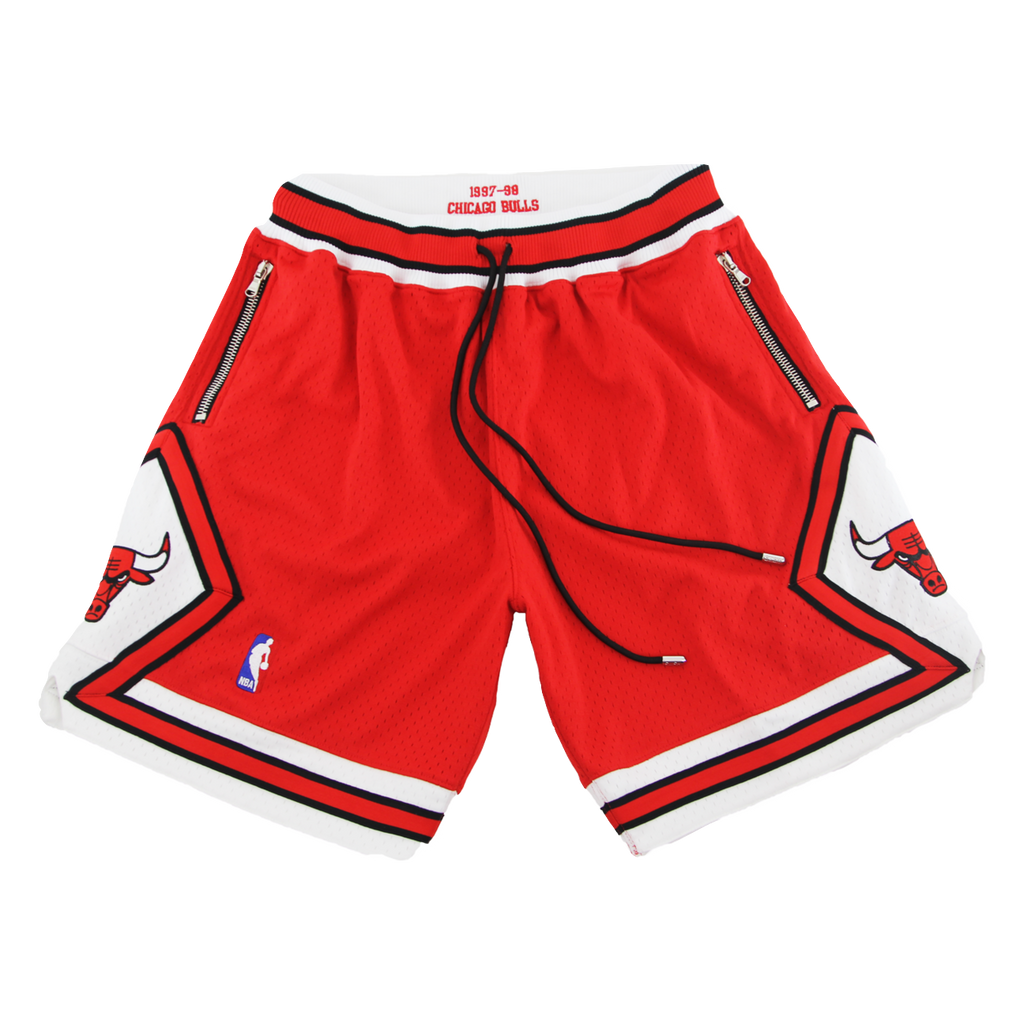 Swish Bulls Authentic Custom Shorts - Red