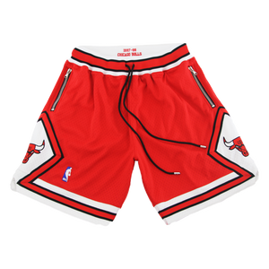 Swish Bulls Authentic Custom Shorts - Red