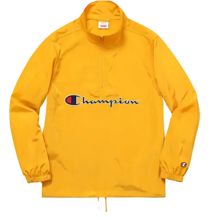 Supreme x Champion Half Zip Pullover - Gold Supreme