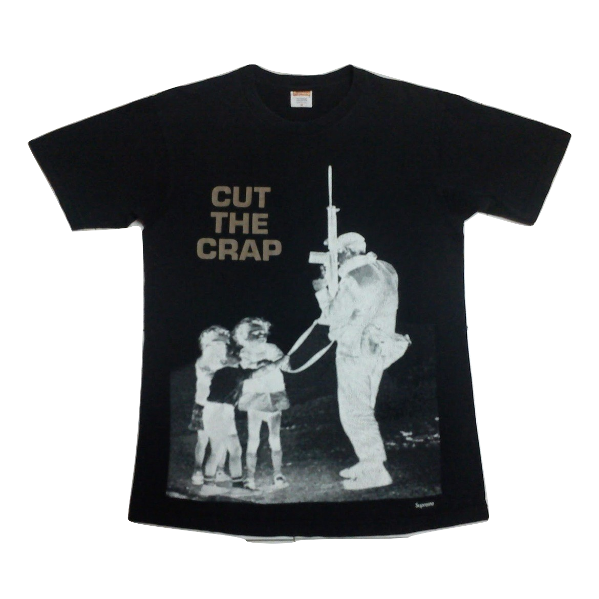 Supreme Cut The Crap Tee - Black - Used