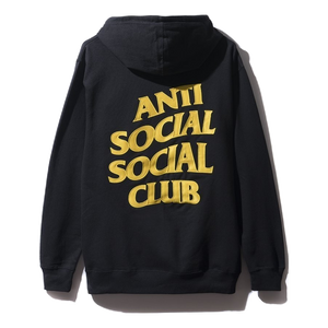 Anti Social Social Club Black And Yellow Hoodie - Black/Yellow - Used