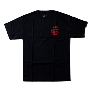 Anti Social Social Club Tee - Black/Red - Used