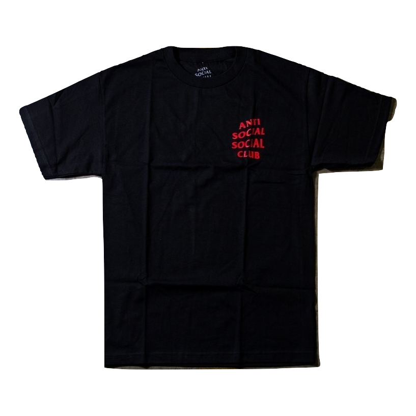 Anti Social Social Club Tee - Black/Red - Used