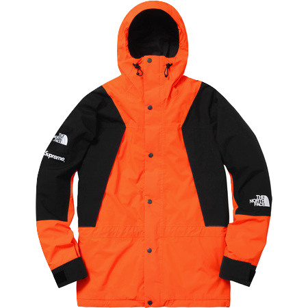Supreme/The North Face Mountain Light Jacket - Power Orange - Used