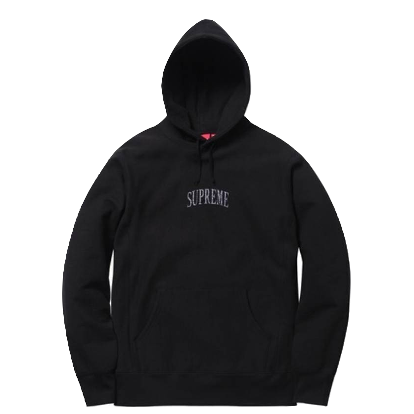 Supreme Glitter Hoodie - Black - Used