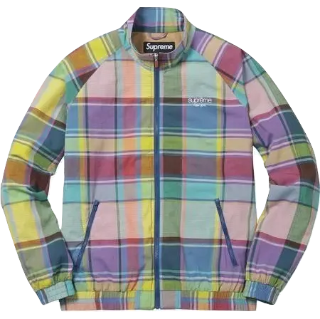 Supreme Madras Track Jacket - Multi Supreme