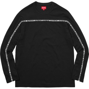 Supreme Tape Stripe L/S Pique Top