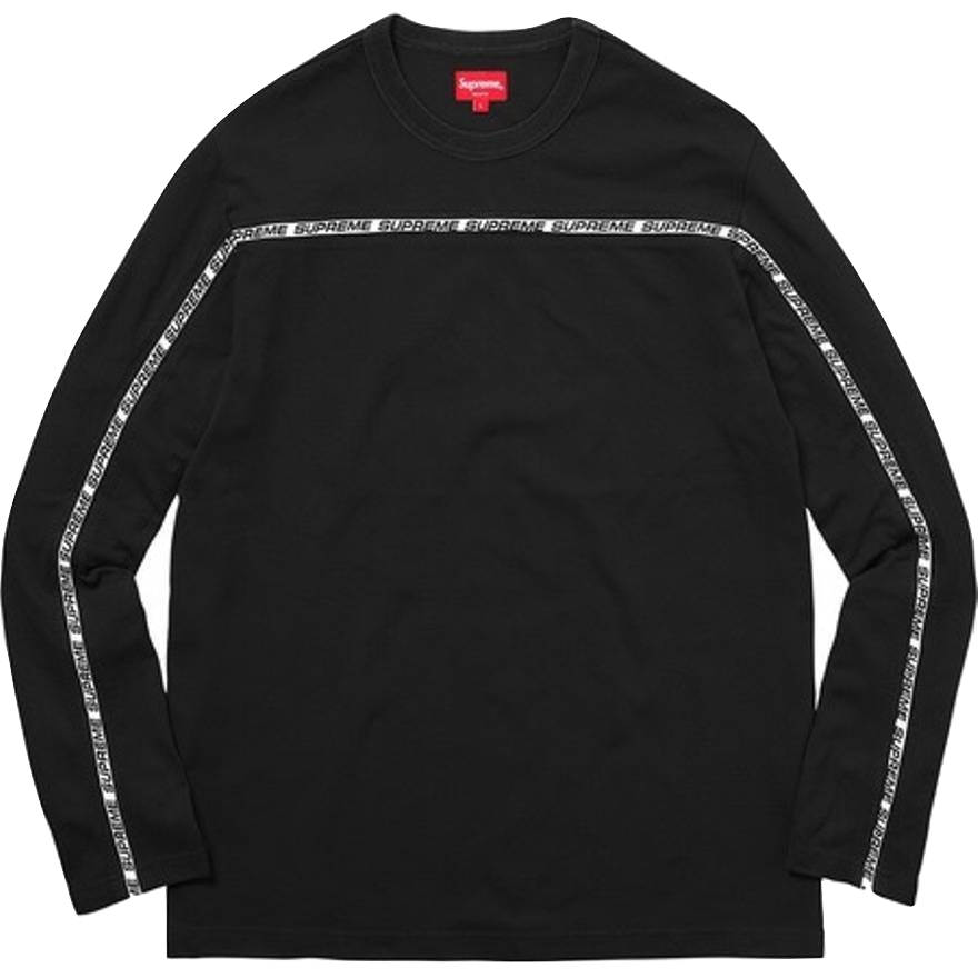 Supreme Tape Stripe L/S Pique Top