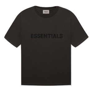Fear of God Essentials 3D Silicon Applique Boxy T-Shirt - Washed Black