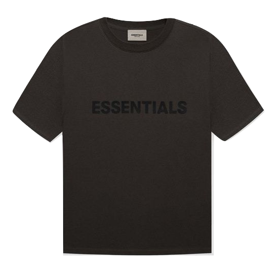 Fear of God Essentials 3D Silicon Applique Boxy T-Shirt - Washed Black