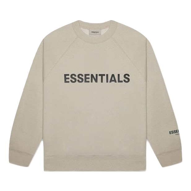 FEAR OF GOD ESSENTIALS 3D Silicon Applique Crewneck - String/Tan Fear of God