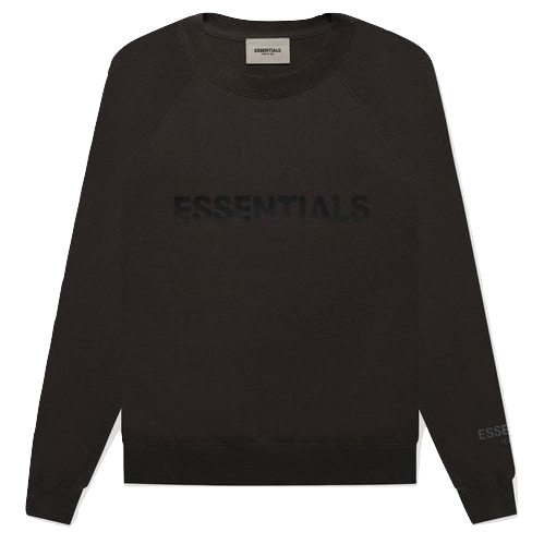 FEAR OF GOD ESSENTIALS 3D Silicon Applique Crewneck - Black Fear of God
