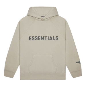 FEAR OF GOD ESSENTIALS 3D Silicon Applique Pullover Hoodie - String/Tan Fear of God