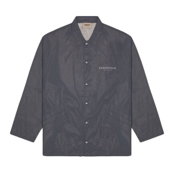 Fear of God ESSENTIALS Coach Jacket - Black Reflective FOG