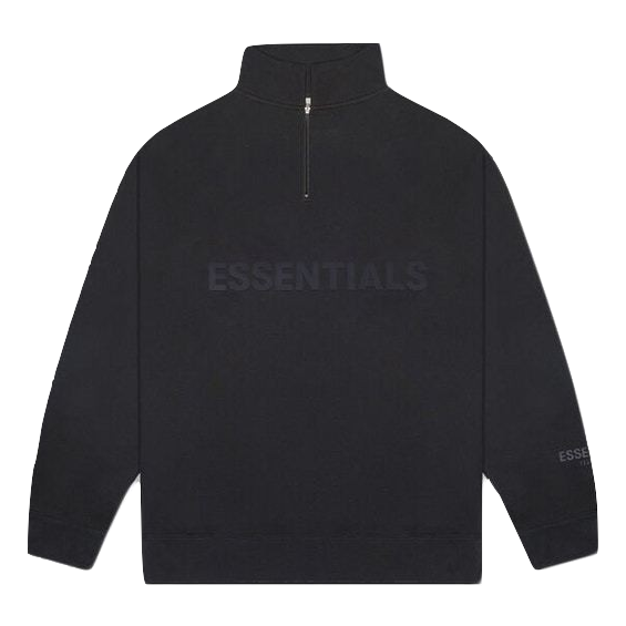 Fear Of God Essential Half Zip-Up Pullover Sweater - Dark Slate Essential FOG