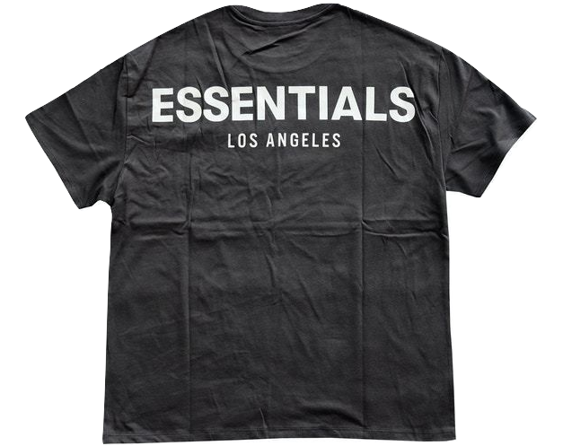 Fear Of God Essentials Los Angeles 3M Boxy T-Shirt - Black Essential FOG