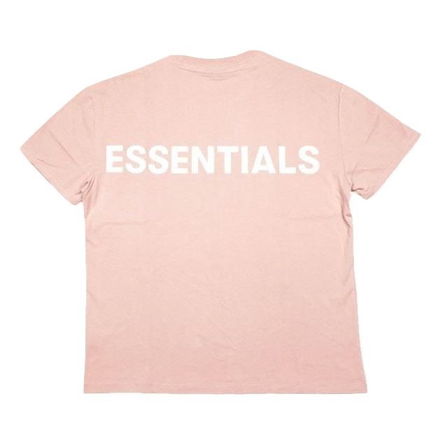 Fear of God Essentials Pink 3M Logo Boxy T-Shirt -Blush - Used