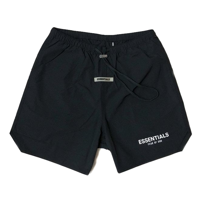Fear of God Essentials Nylon Active Shorts - Black - Used