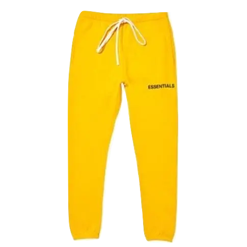 FEAR OF GOD Essentials Graphic Sweatpants - Yellow Fear of God