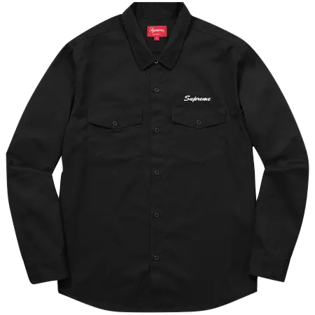 Supreme Waste Work Shirt - Black Supreme