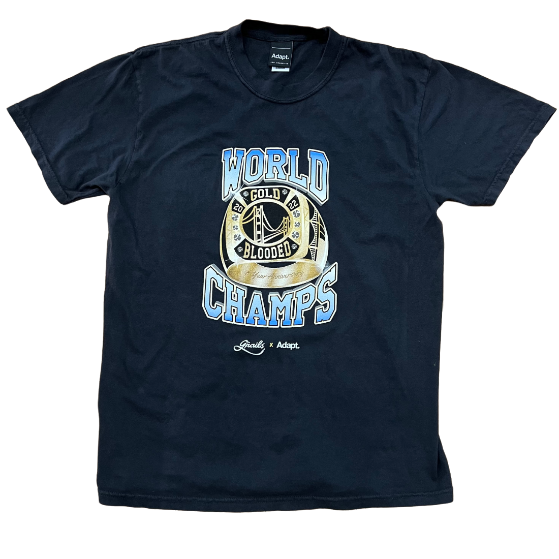 Grails SF X Adapt 6 Year Anniversary Tee "World Champ" grails sf